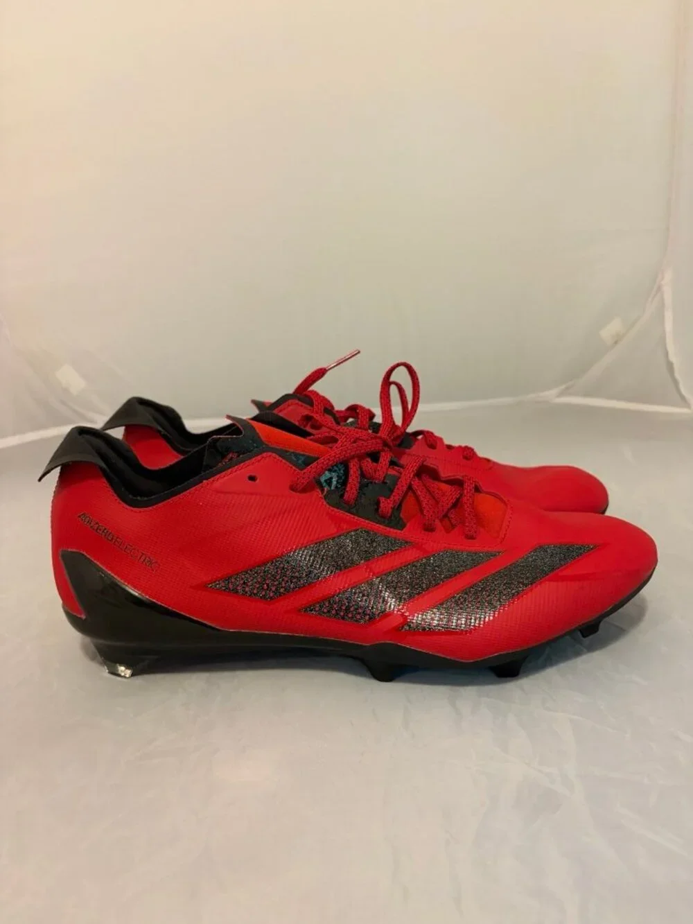 Adidas Adizero Electric II power red black men’s football cleats sz 13 JH8744